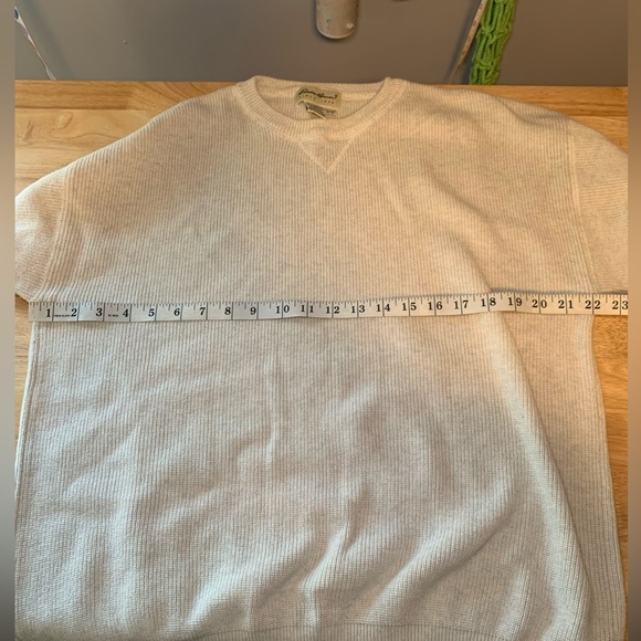 Vintage Eddie Bauer Cream color Sweater Size Men’s Medium - Picture 6 of 8